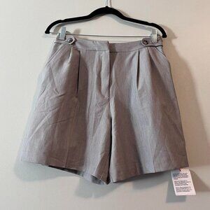 NWT Topshop High Rise Grey Dress Shorts